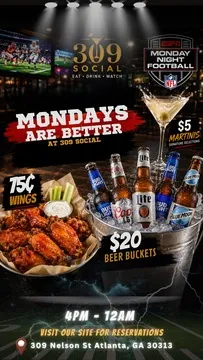 309 SOCIAL — American restaurant in Atlanta