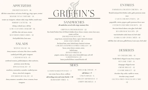 Griffin's Steakhouse — Steakhouse restaurant in Martinez