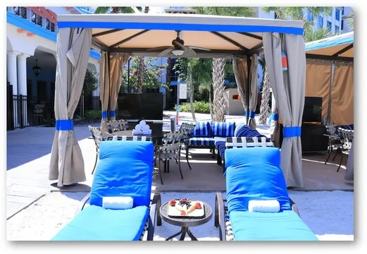 Pool Cabanas at Loews Sapphire Falls Resort at Universal Orlando — Caribbean restaurant in Orlando